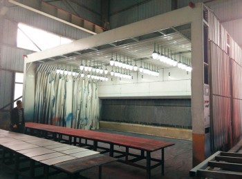 山山集团（海宁纺织机械）-伸缩移动无泵水幕喷漆房